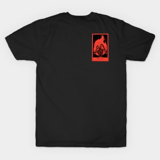 skeleton on fire T-Shirt